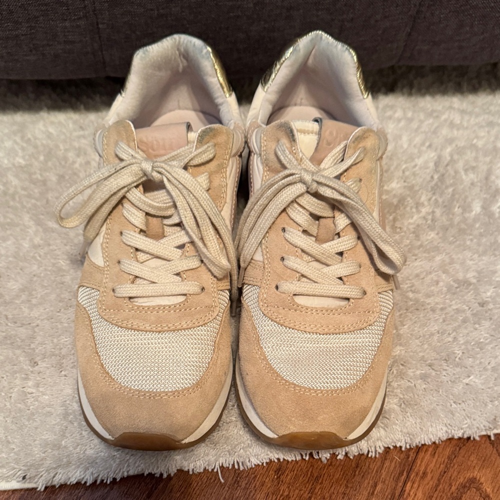 Sofft Beige and Cream Women's Sneakers